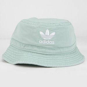 ADIDAS original washed womens baby blue teal bucket hat